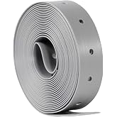 Highcraft QQT-34100 Plastic Strapping, 3/4&rsquo;&rsquo; x 100&rsquo; Perforated Roll, 1/8&rsquo;&rsquo; Nail Holes with .75&rsquo;&rsquo; Spacing Grey Polypropylene, 100'