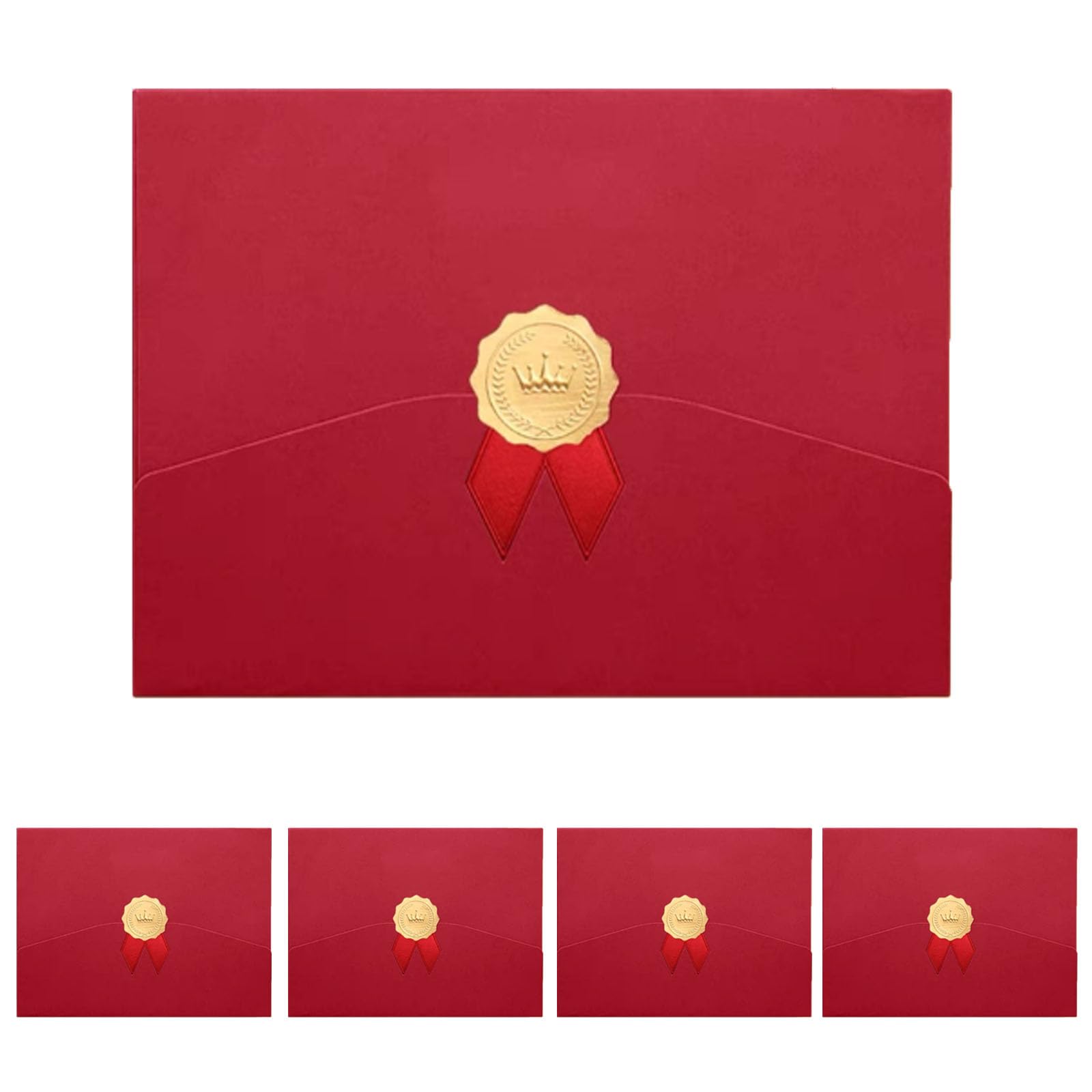 5Pcs A4 Certificate Holders Certificate Sleeves Honor Certificate Cover Diploma Covers Trifold Document Covers Graduation Diploma Folder Diploma Holder Certificates Cover for Award Certificates