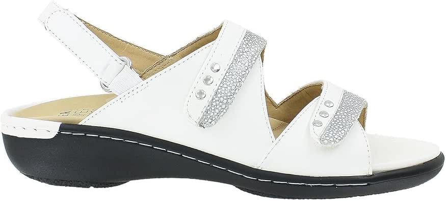 Amazon.com: Ziera Bizzy Sandal (41 W, White Stingray): Shoes