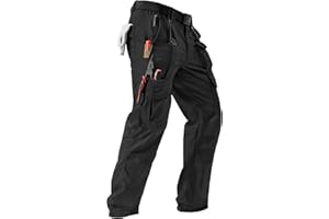 IGOLUMON Men's Stretch Tactical Pants, Ripstop Cargo Pants Outdoor Lightweight EDC Hiking Work Pants with 10 Pockets