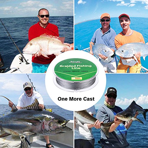 Braided Fishing Line 30LB 150YDS for Saltwater Fishing, Freshwater Fshing, Surf Fishing, Ice Fishing, Trout Fishing or Bass Fishing