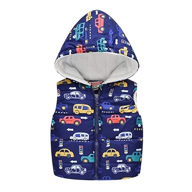 Giveki Bambino Ultra Gilet Imbottito Con Cappuccio Giacche E