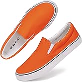 Emma Shoes Low-Top Slip Ons Women's Fashion Sneakers Casual Canvas Sneakers for Women Comfortable Flats Breathable Padded Insole Slip on Sneakers Women Low Slip on Shoes