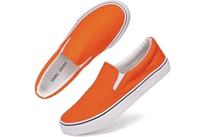 EMMA SHOES Low-Top Slip Ons Women's Fashion Sneakers Casual Canvas Sneakers for Women Comfortable Flats Breathable Padded Insole Slip on Sneakers Women Low Slip on Shoes