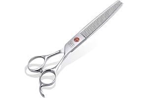 Fenice Totem Dog Grooming Scissors: 7 inch Pet Thinning Shears Made Of Japanese 440c Advanced Stainless Steel Professional Grooming Scissors for Dogs Cats and Other Pets