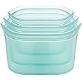 Amazon.com: Zip Top Reusable Food Storage Bags | 3 Dish Set [Teal ...