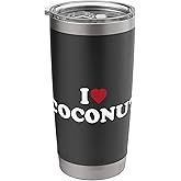 I Love Coconut, I Heart Coconut Stainless Steel Insulated Tumbler