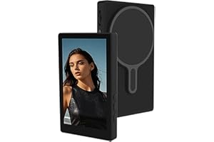 Yoidesu Magnetic Vlog Selfie Monitor Screen, Wireless Back Camera Monitor with Touch Screen Control and BT Remote, 7 in 1 Vlo