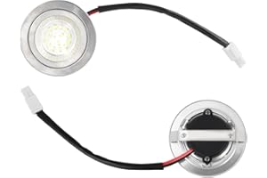 2pcs Range Hood Light Bulbs, 12V DC 1.5W 68mm LED Range Hood Bulbs Replacement 6500K Light for Kitchen Lamps Stove Undercabin