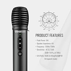 TAKSTAR 2-in-1 Bluetooth Wireless Microphone