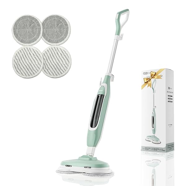 EPROEON STEAM MOP, ALL-IN-ONE STEAM AND SCRUB HARD...