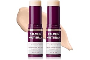 DreamCatching Calcium Multi Balm Stick, Calcium Volume Multi Balm, Collagen Moisturing, Anti-aging, Wrinkle Core Stick, Hydrating, Firming Skin, Suitable for Eyes, Neck, Face, 2PCS