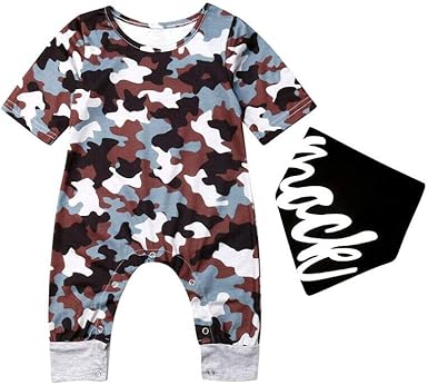 camouflage romper baby