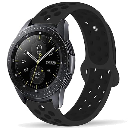Compatible with Samsung Galaxy Watch 42mm Bands/Gear Sport Band, 20mm Breathable Silicone Strap Sports Replacement Wristband for Galaxy Watch 42mm ...