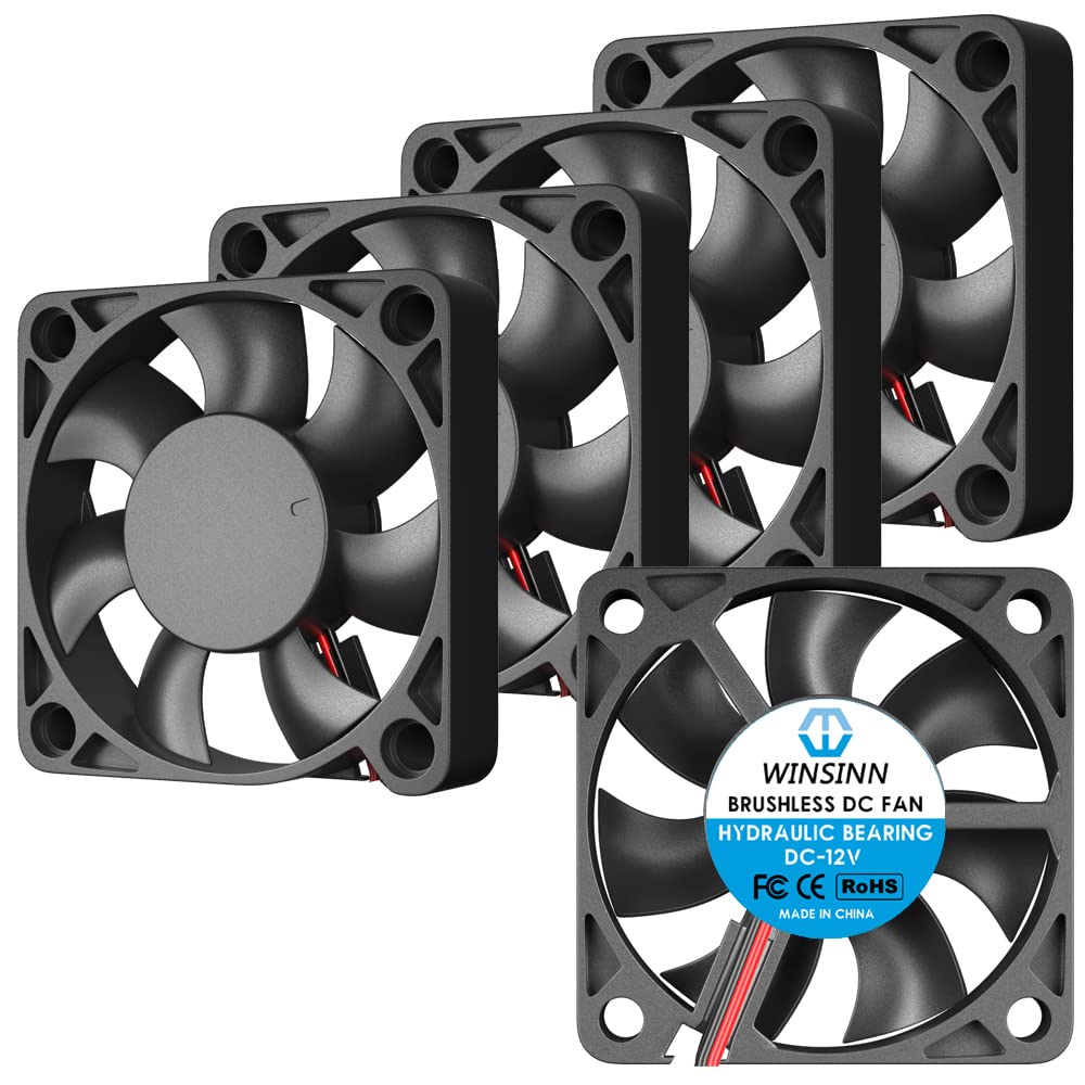 WINSINN 50mm Fan 12V Brushless 5010 50x10mm - High Speed (Pack of 5Pcs)