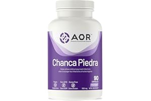 AOR Chanca Piedra 500mg, 90 Vegan Capsules 90-Day Supply, Plant-Based Supplement for Kidney, Urinary & Gallbladder Health, Su