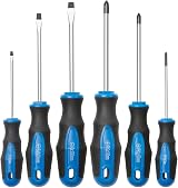 ROTATION 6Pcs Magnetic Tip Screwdriver Set 3 Phillips 3 Flat Cushion Grip view 1