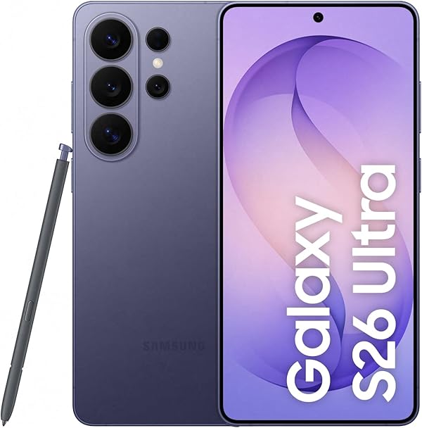 Samsung Galaxy S26 Ultra AI Smartphone mit Galaxy AI, Handy ohne Vertrag, Android, Privacy Display, 12 GB RAM, 512 GB Speicher, 200 MP, Cobalt Violet, 3 Jahre Herstellergarantie [Exklusiv auf Amazon]