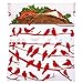 Lunchskins Reusable, Sandwich Bag, Red Birdies