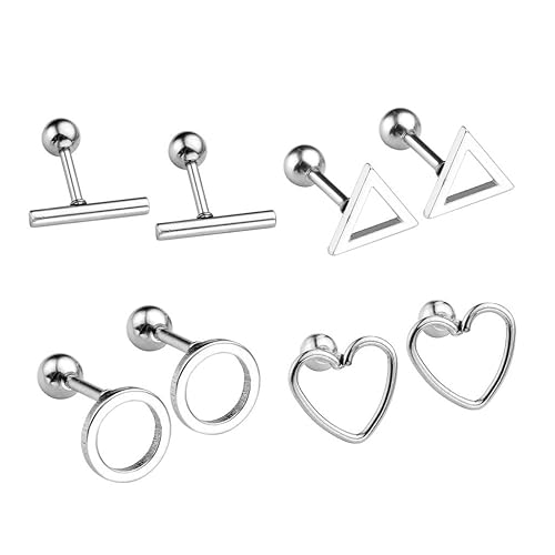 Amazon.com: 8 piezas JOVIVI 16 G acero inoxidable hueco ...