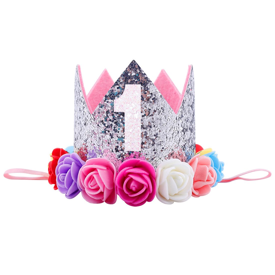 Baby girl first birthday crown Clearance