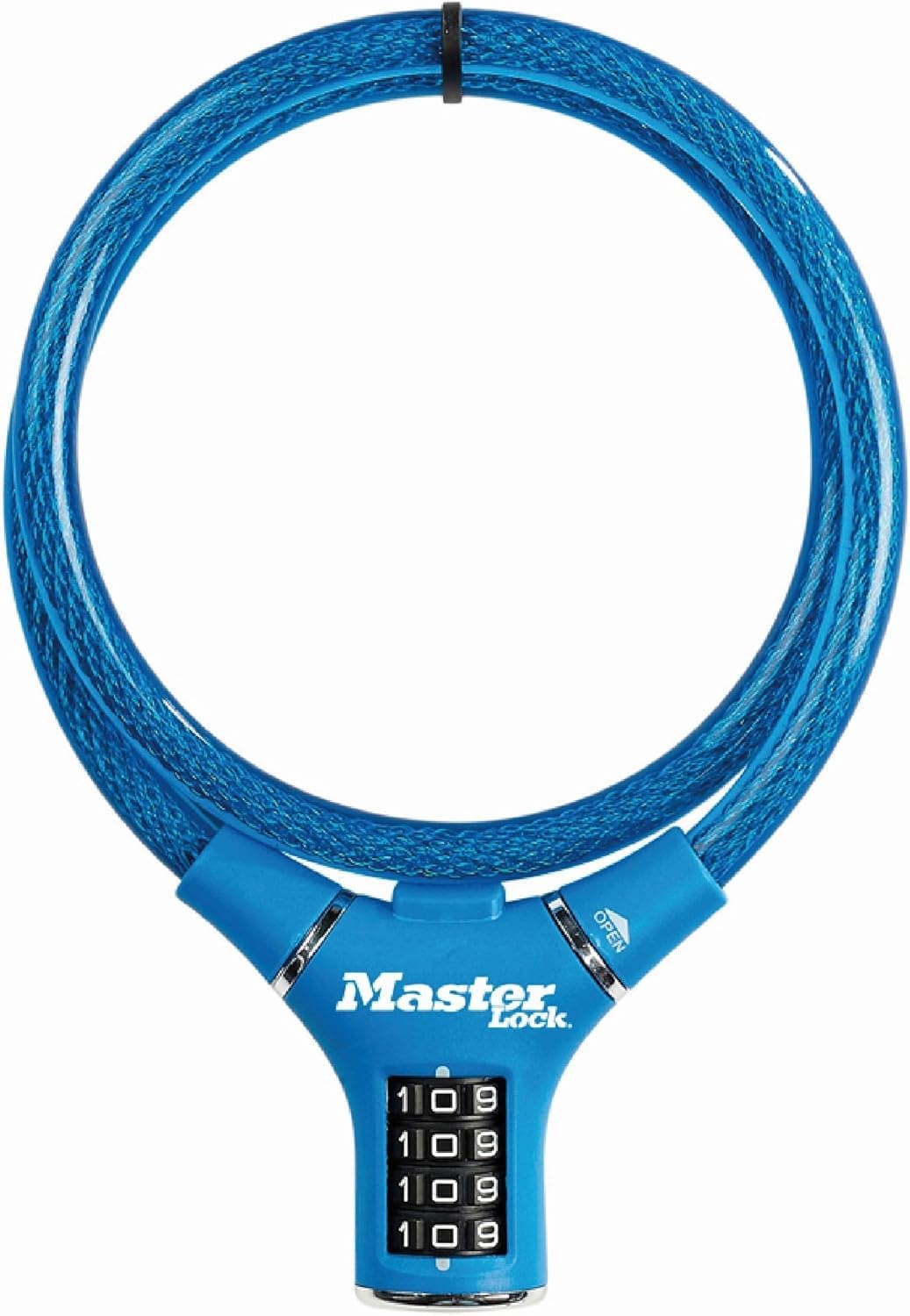 MASTER LOCK Bike Cable Lock [Combination] [90 cm Cable] [Outdoor] 8229EURDPROCOL - Ideal for Bike, Skateboards, Strollers, Lawnmowers and Other Outdoor Equipment