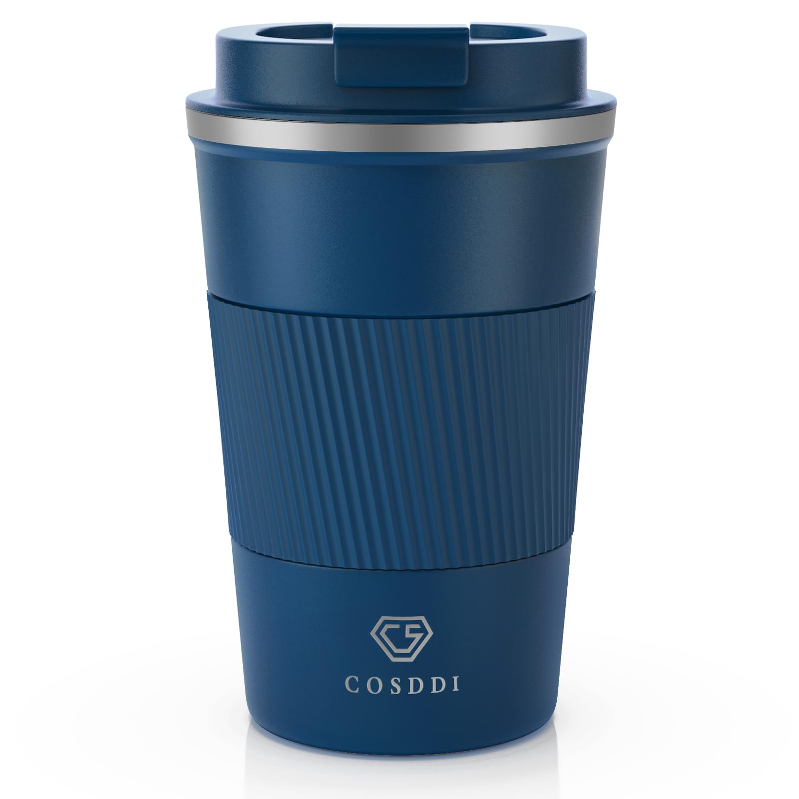 CS COSDDI Travel Mugs, Insulated Coffee Cup with Leakproof Lid - Reusable Coffee Cups Travel - Car Coffee Cup - Stainless Steel Mug for Hot and Cold Coffee