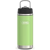 THERMOS ICON SERIES, Insulated Water Bottle with Straw Lid - 18 Ounce, Lime - Stainless Steel Vacuum Insulated Water Bottle with Straw Lid