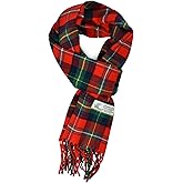 Glory Max Scottish Stewart Tartan Plaid Luxurious Winter Scarf Soft Cashmere Feel 72"x12"