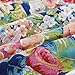 Vaulia Lightweight Microfiber Duvet Cover Sets, Vintage Floral Pattern Design - Queen Size