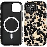 Obbii Compatible with iPhone 15 Plus/14 Plus 6.7" Case [8 ft Drop Tested] Compatible with MagSafe - Cute Tortoise Shell Mag Series Cases for Women Teen