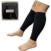 Presadee Shin 8-15 mmHg Mild Compression Leg Fatigue Circulation Calf Sleeve (Black, S/M)