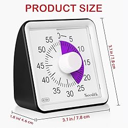 Secura 60-Minute Visual Timer, Timer for
