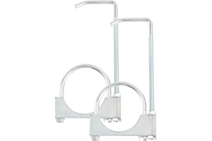 GESEXI Exhaust Clamp With Hanger fit 3" Exhaust Pipe, Universal Clamp On Exhaust Hanger-2PCS