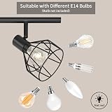 Dehobo Adjustable Spot Light Fittings E14 Black Ceiling 6 Way Kit view 4