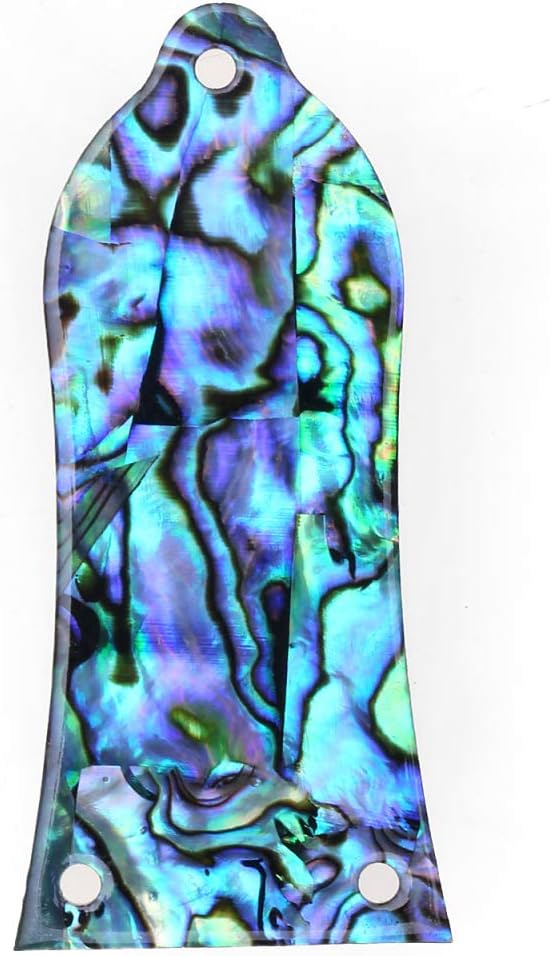Musiclily Pro Natural Paua Abalone Shell 3-Hole Guitar Truss Rod Cover for China Made Epiphone Les Paul