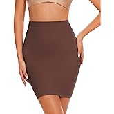 Ysabeloom Shapewear Half Slip for Women Under Dress Seamless Tummy Control Slip Skirt Body Shaper
