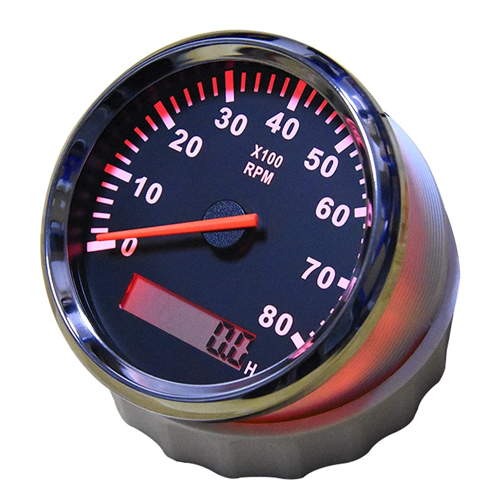 85mm tachometer for outboard motor 8000 rpm meter motorcycle rpm gauge