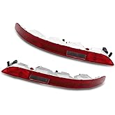 Aspaton Rear Pair Bumper Lights w/Bulbs & Harness Compatible with Q5 2009-2016 Lower Rear Light Bumper Tail Lights 8R0945096B 8R0945095B