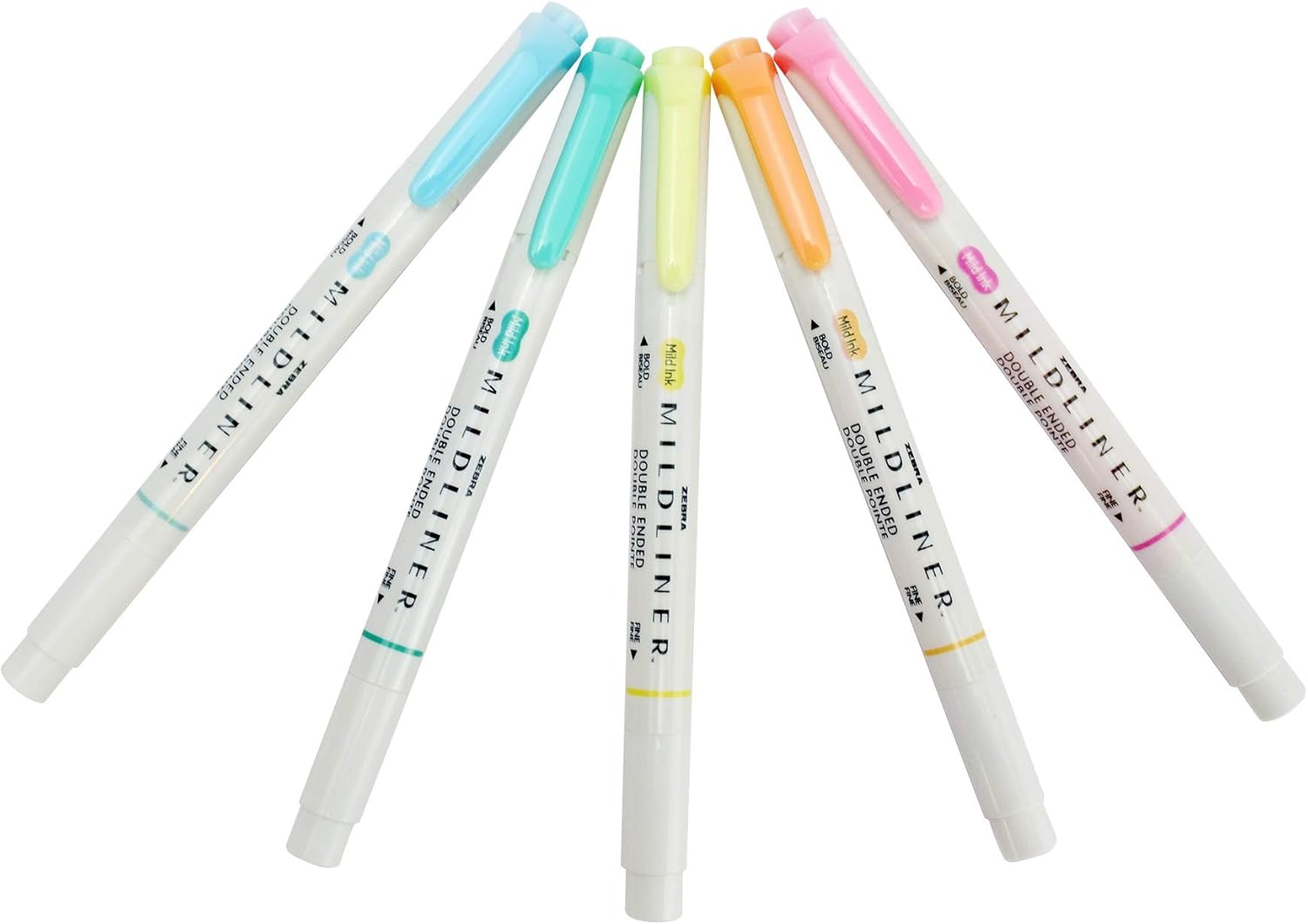 Zebra Pen Mildliner 5-Pack Fluorescent, Multicolors: Office Products