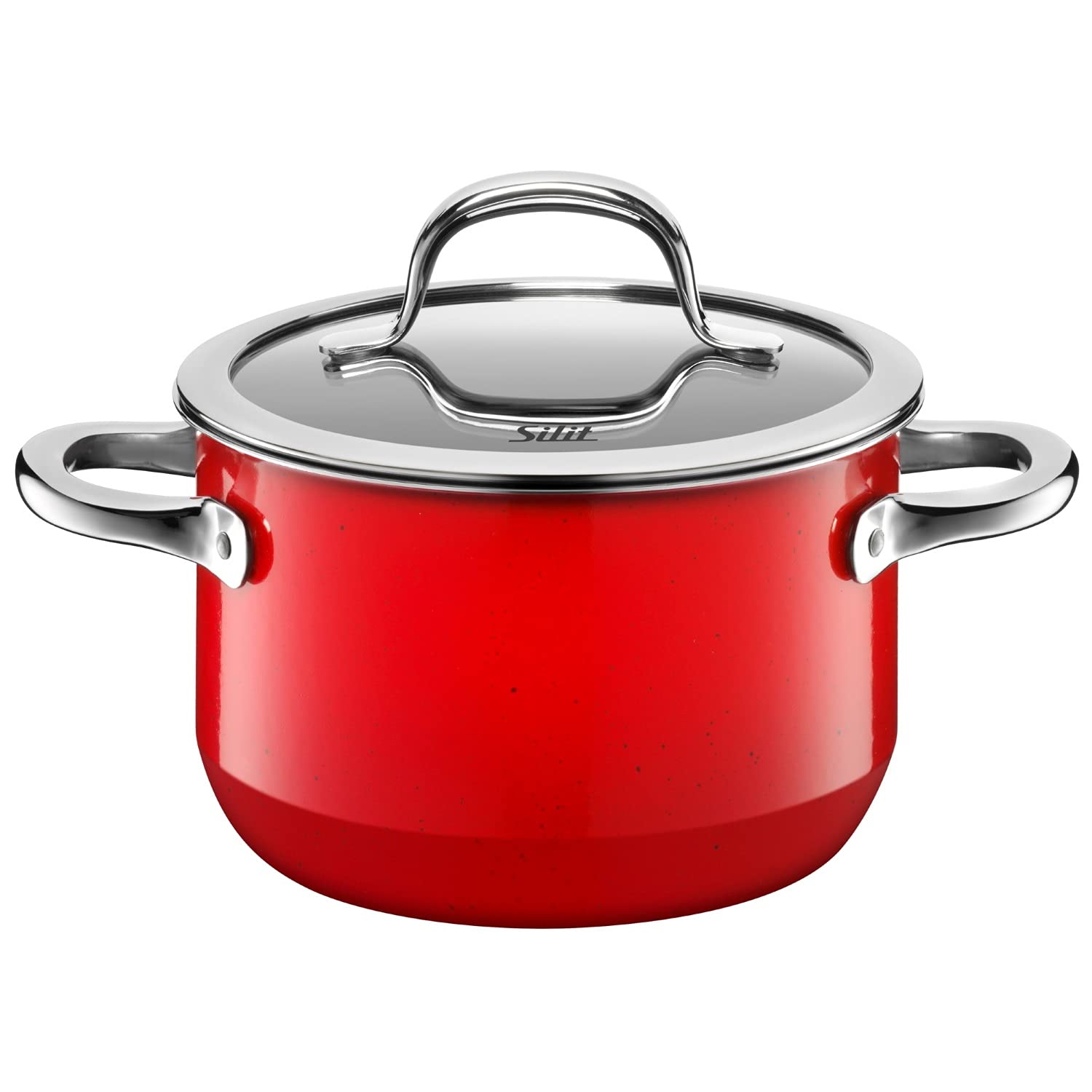 Silit "Passion High Casserole with Lid, Red, 16 cm