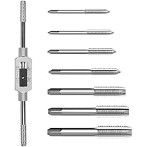 8PCS Metric Tap Set,Tap and Die Set,Hand Screw Thread Taps Set 