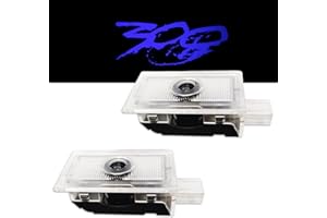 Hitluste 2 PCS Car Door Lights Logo Projector Designed for Chrysler 300 300C 300S 2005-2022 [Never Fade], Red Projector Ghost Shadow Light, 300 Accessories Door Courtesy Step Light - Blue Lights