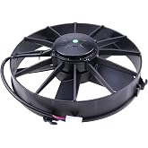 Puller Radiator Cooling Fan 30102038 Fits for 1640 CFM Paddle Blades | 12In High Performance Straight Blade VA01-AP70/LL-36A