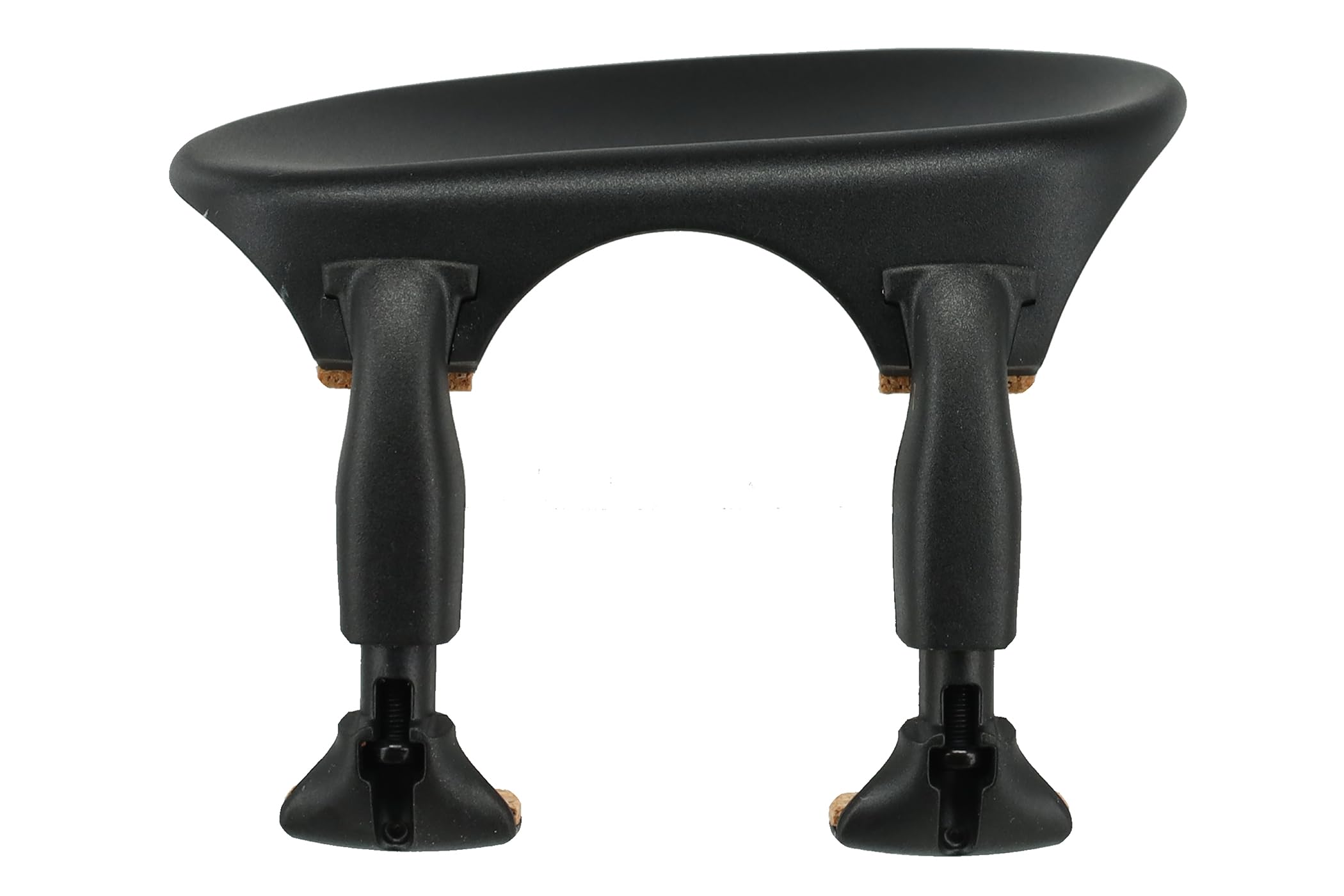 Wittner Chinrest, centre-mounted chinrest Violin 1/2-1/4, high-tech plastic, anatomically shaped, allergy-tested, with screwdriver, black, Made in Germany, 253131