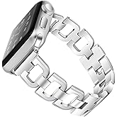 OULUCCI Compatible with Apple Watch Band 38mm 40mm 41mm 42mm 44mm 45mm 46mm 49mm, Women Strap For iwatch Series 11 10 9 8 7 6 5 4 3 2 1 SE SE2,D-Shape