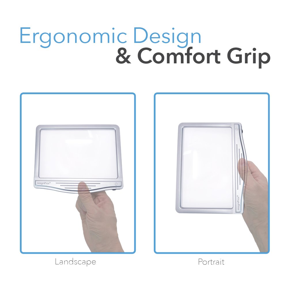 MagniPros 3X Large Ultra Bright LED Page Magnifier with 12 AntiGlare Dimmable 700987222982 eBay