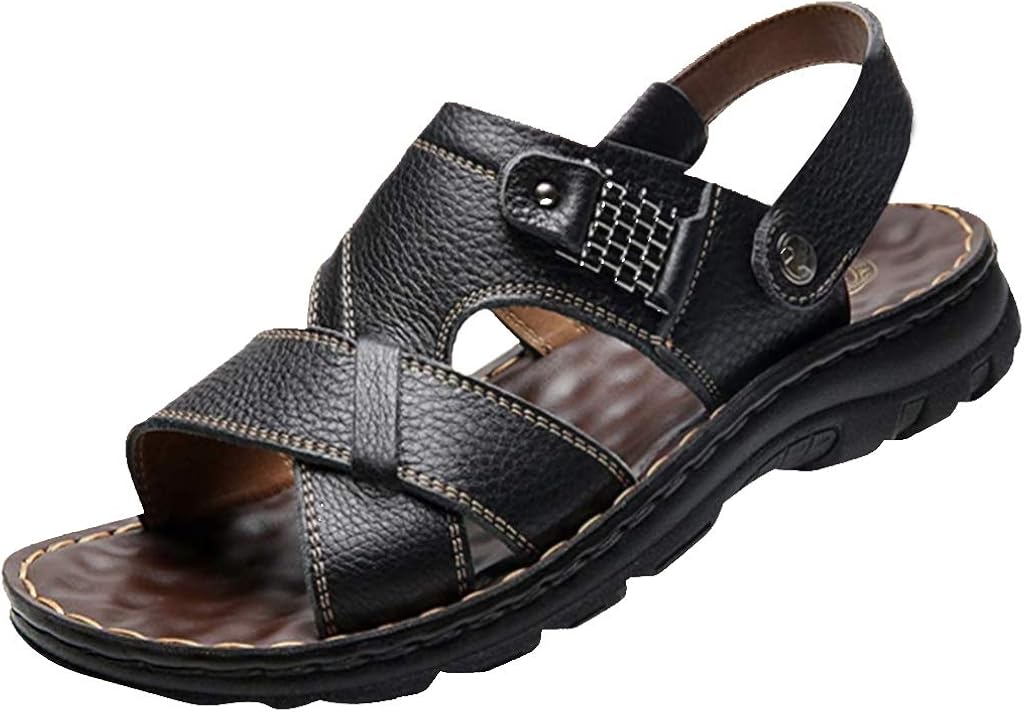 mens closed toe sandals size 14