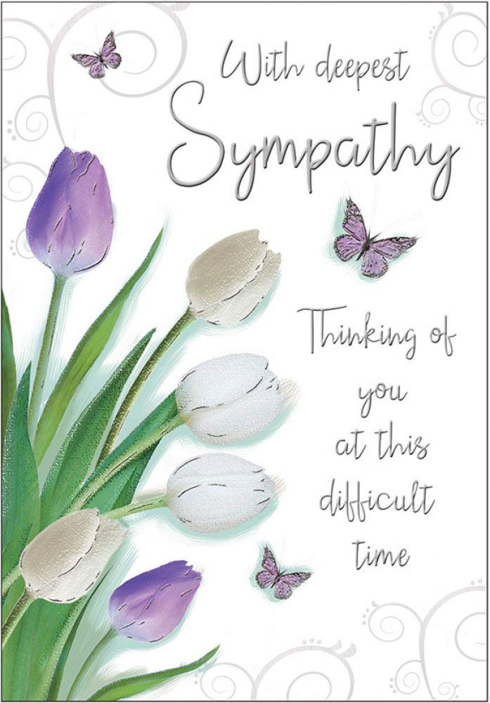 Piccadilly Greetings Occasion Card Sympathy - 9 x 6 inches - Regal Publishing