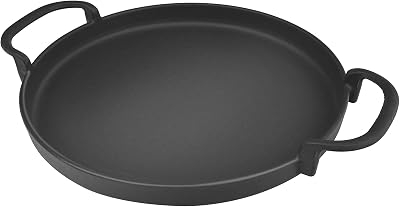 onlyfire Round Cast Iron Griddle for Weber 57cm Gourmet BBQ System